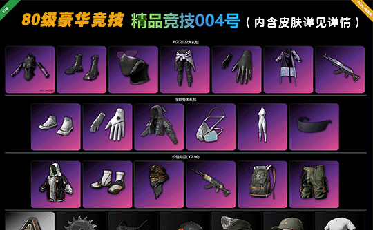 【可竞技04】豪华80级+绝版商店皮肤成品号（库存皮肤详见下图）