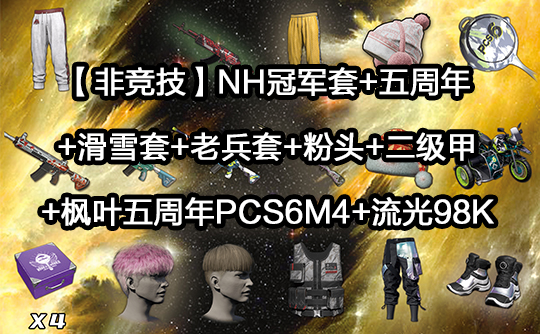 【非竞技】PUBG皮肤账号L （粉头+甲）