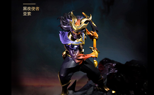 LOL黑夜使者亚索中型雕塑摆件