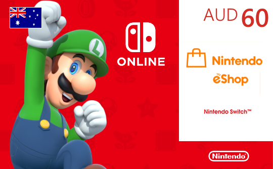 Nintendo eShop 60澳元充值卡/礼品卡
