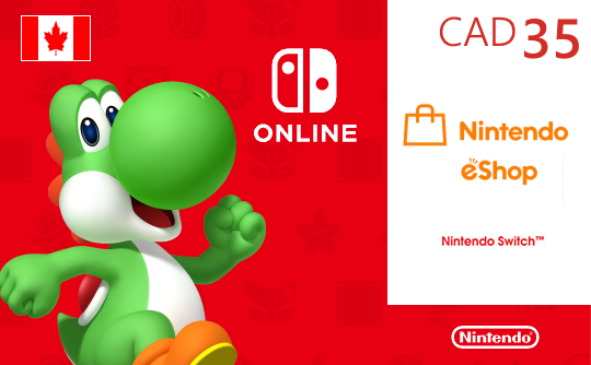 Nintendo eShop 35加元充值卡/礼品卡