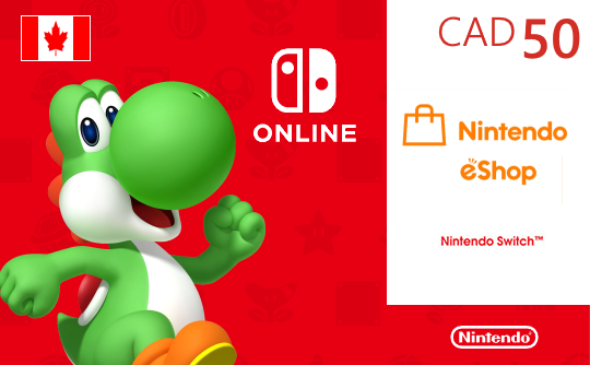 Nintendo eShop 50加元充值卡/礼品卡