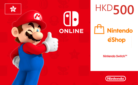 Nintendo eShop500港币充值卡/礼品卡