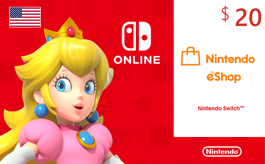 20美金Nintendo eShop充值卡/礼品卡
