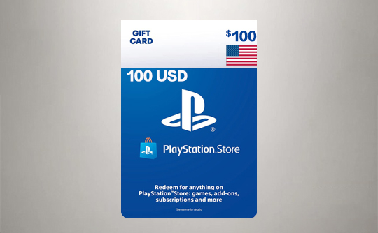 100美金 PSN充值卡/礼品卡/PlayStation