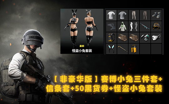 【非豪华版】赛博小兔三件套+信条套+50黑货券+怪盗小兔套装成品号