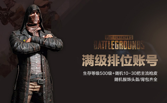 PUBG随机皮肤排位号（生存等级500/无初始邮箱）
